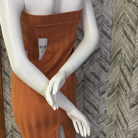 Forever 21 Jupe Mi- longue - apricot dress skirt, orange medium brand new - Picture 6 of 6